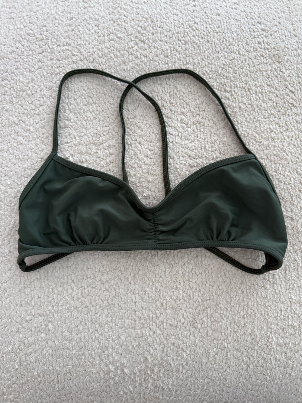 Dark Green Women’s Swim Bikini Top